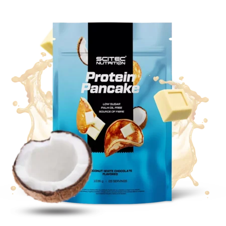 Scitec Protein Pancake - baltyminiai blyneliai pagaminti iš lėčiau įsisavinamų baltymų (išrūgų