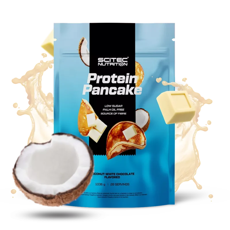 Scitec Protein Pancake - baltyminiai blyneliai pagaminti iš lėčiau įsisavinamų baltymų (išrūgų