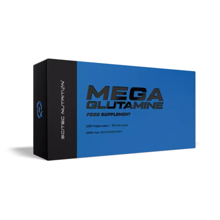 Scitec Mega Glutamine - maisto papildas glutaminas.Grynasis kiekis: 90 kaps. (45 porcijos)Maistinė vertė porcijoje (2 kapsulėse):L-glutaminas 2800mgSudedam