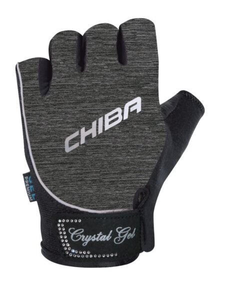 Chiba Lady Crystal Gel - pagal natūralų delno linkį išformuotos moteriškos sportinės pirštinės