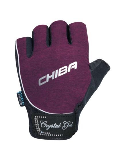 Chiba Lady Crystal Gel - pagal natūralų delno linkį išformuotos moteriškos sportinės pirštinės