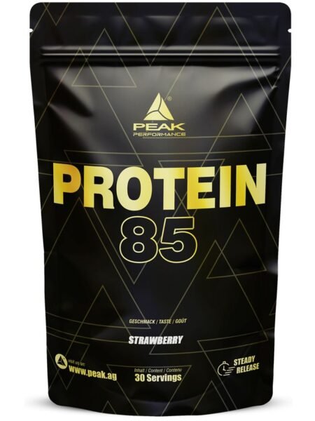 Peak Protein 85 yra 3 komponentų baltymas turintys išrūgų koncentrato ir virš 85% (87% - 91% baltymų) toks baltymų kiekis už labai patrauklią kainą.