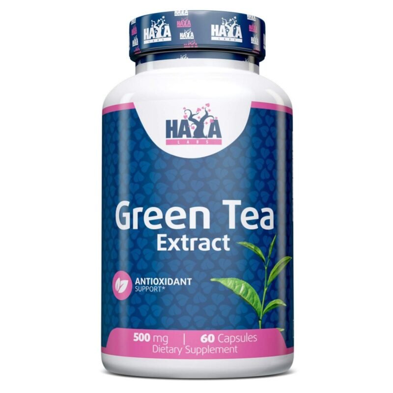 Haya Labs Green tea Extract (žaliosios arbatos ekstraktas) - maisto papildas su natūraliu žaliosios arbatos ekstraktu - ingredientu