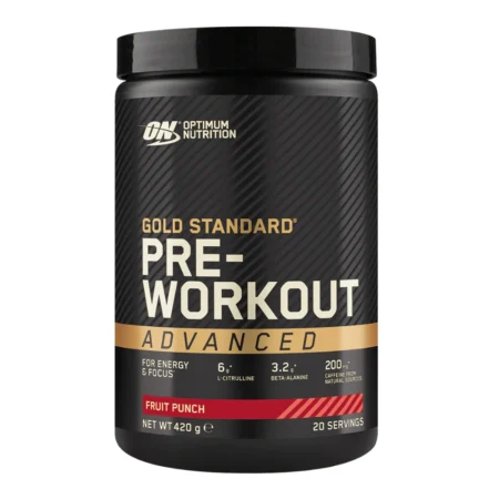 Optimum Nutrition Gold Standard Pre-workout Advanced yra intensyvi