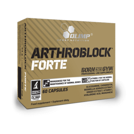 Olimp ARTHROBLOCK ® Forte yra maisto papildas skirtas sąnariams.