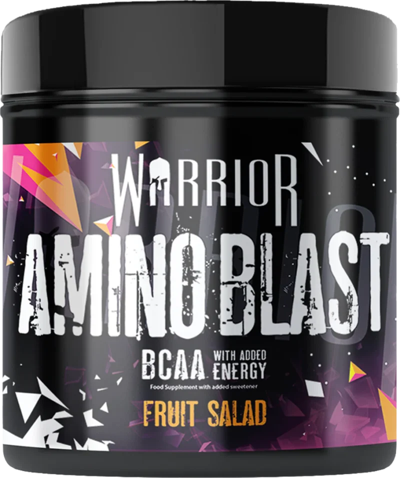 Warrior Amino Blast milteliai gėrimui ruošti (su saldikliu).