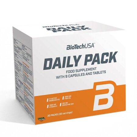 Biotech Daily Pack yra moksliškai sukurtas ir tiksliai subalansuotas mikroelementų ir kitų būtinų medžiagų mišinys atsidavusiems sportininkams