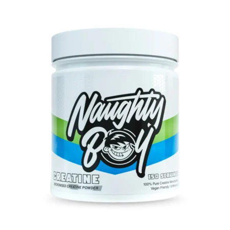 NaughtyBoy® mikronizuota kreatino milteliai.