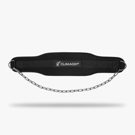 Ar norėtumėte įveikti sąstingį ir perkelti savo treniruotes į kitą lygį? Naujasis Climaqx® Dip Belt yra ideali priemonė norint padidinti treniruočių krūvį papildomais svoriais! Rezultatai laukia neilgai: raumenų grupės išnaudojamos intensyviau