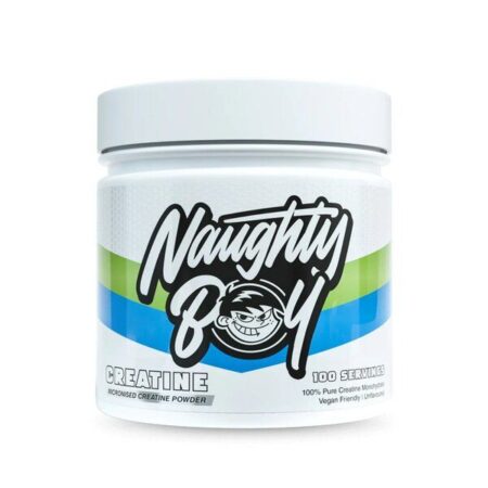 NaughtyBoy® mikronizuota kreatino milteliai.
