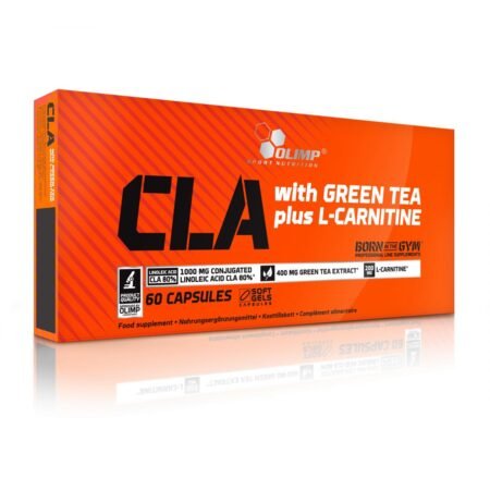Olimp CLA & Green Tea + L-Carnitine susideda iš konjuguotų linoleinės rūgšties izomerų CLA  (liet. KLR)
