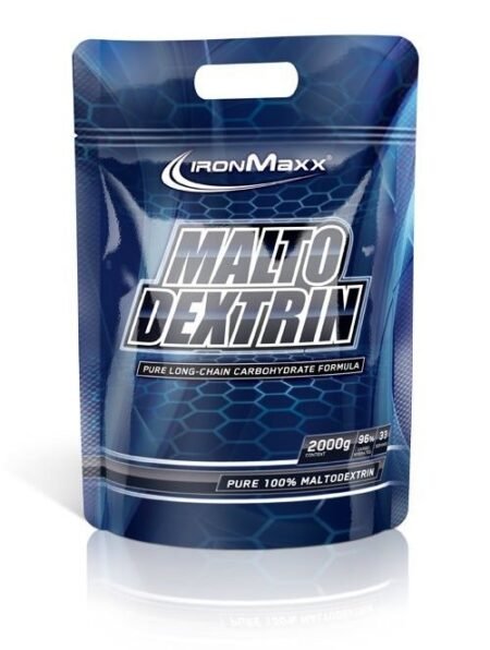 IronMaxx Maltodextrin - didelė sudėtingų angliavandenių dalis (96%) suteikiantis kalorijų greitam svorio ir raumenų masės