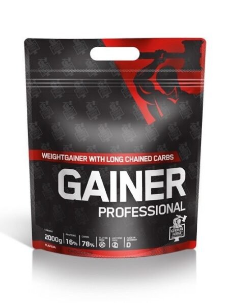German Forge Gainer Professional - sudėtyje yra apie 78% sudėtingų angliavandenių ir 16% baltymų