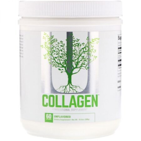Universal Nutrition Collagen - maisto papildas kologenas.Grynasis kiekis: 300 g. (60 porcijų)Maistinė vertė porcijoje (5 g):Kalorijos 20Proteinas 5g 10%Ko