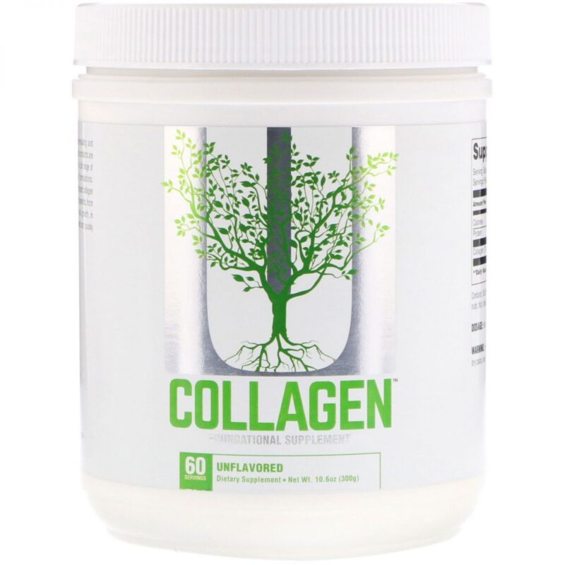 Universal Nutrition Collagen - maisto papildas kologenas.Grynasis kiekis: 300 g. (60 porcijų)Maistinė vertė porcijoje (5 g):Kalorijos 20Proteinas 5g 10%Ko