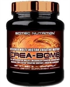 Scitec Crea-Bomb yra 6 tipų komponentų multi kreatino matrica