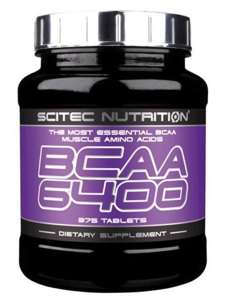 Scitec Nutrition BCAA 6400 - tai amino rūgščių kompleksas iš trijų nepakeičiamų amino rūgščių - Leucino