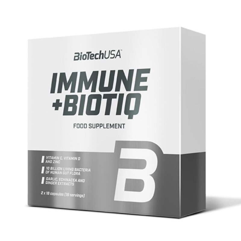 10 milijardų gyvų aktyvių kultūrų; Su inulinu; Su vitaminu C ir D; Su cinku; Su česnako