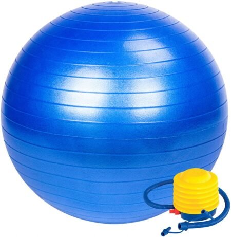 MP Sport Yoga kamuolys su pompa. Skersmuo 65 cm. Itin storas. Profesionali kokybė su netoksiška 100% PVC medžiaga