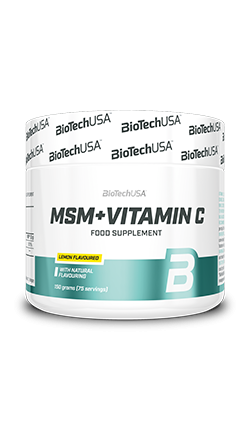 MSM + Vitaminas C momentiniai gėrimo milteliai yra maisto papildas