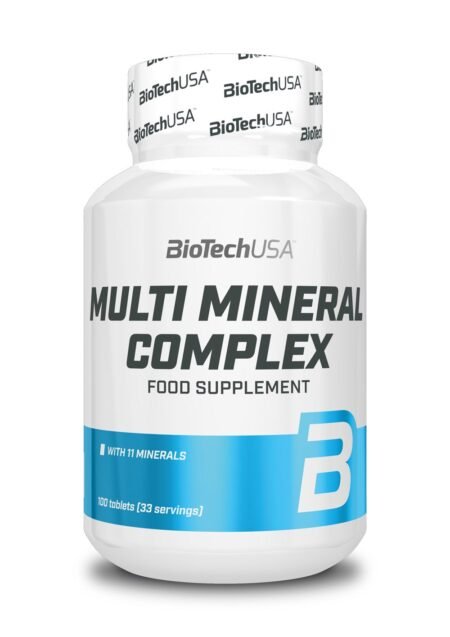 BiotechUSA Multi Mineral Complex yra maisto papildas skirtas papildyti svarbiausiomis mineralinėmis medžiagomis sportininko ar aktyvia veikla užsiimančio žmogaus organizmą