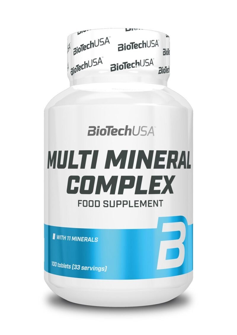 BiotechUSA Multi Mineral Complex yra maisto papildas skirtas papildyti svarbiausiomis mineralinėmis medžiagomis sportininko ar aktyvia veikla užsiimančio žmogaus organizmą