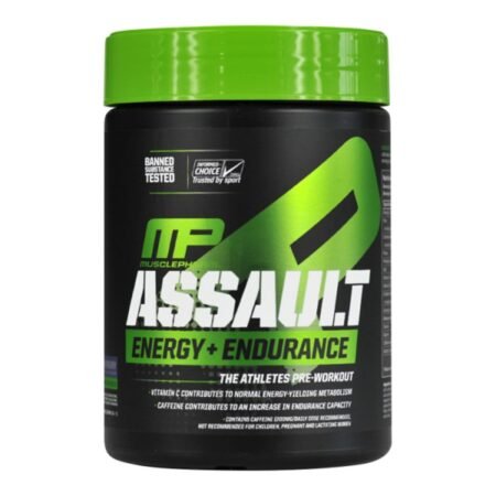 MusclePharm Assault  - galingos sudėties ir tikrai veiksmingas prieštreniruotinis NO azoto skatintojas.