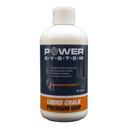 POWER S.Y.S.T.E.M gym liquid chalk (skysta kreida) mažinanti prakaitavimą ir slydimą.