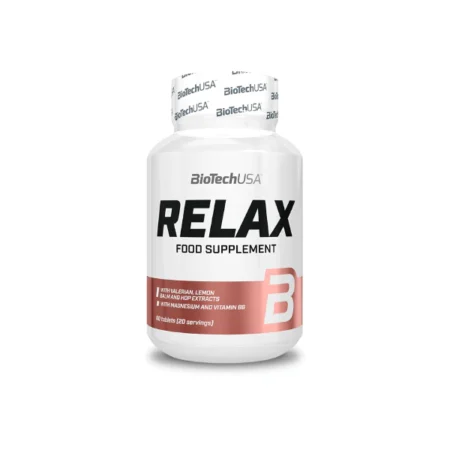 Relax gaminyje yra vitamino B6 ir lengvai pasisavinamo organinio magnio bisglicinato