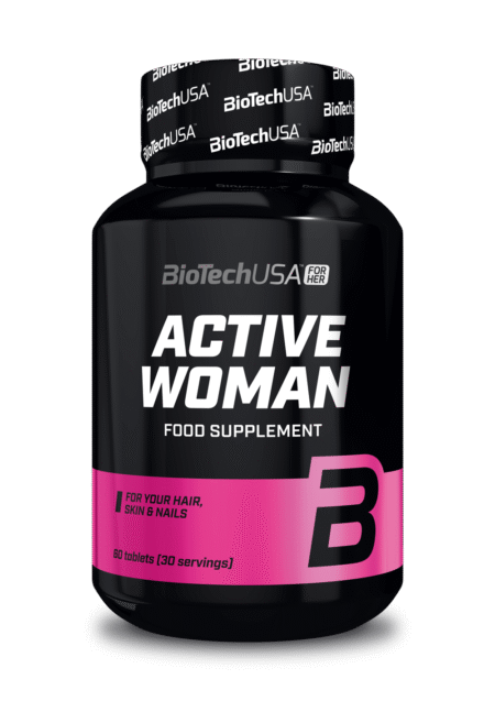Active Woman turi gyvybiškai svarbių vitaminų ir mikroelementų
