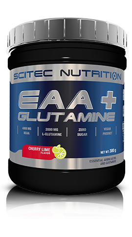 Scitec EAA+Glutamine - formulė suteikia vertingiausias nepakeičiamas aminorūgštis