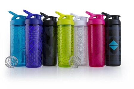 Blender Bottle SportMixer Sleek - Patvarūs