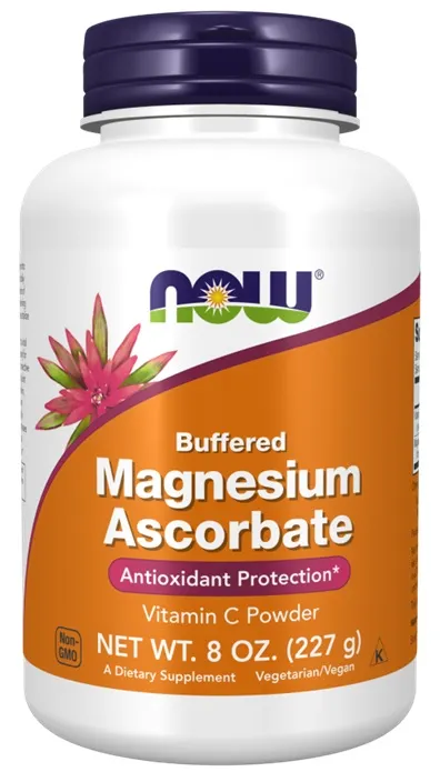 NOW Foods Magnesium Ascorbate Powder sudėtyje turi magnio askorbato – puikiai įsisavinamos vitamino C formos. Produktas stiprina imuninę sistemą.