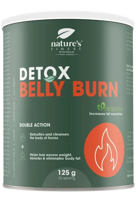 „Nature's Finest“ maisto papildas „Detox Belly Burn“. Tinka veganams. Figavaisės opuncijos
