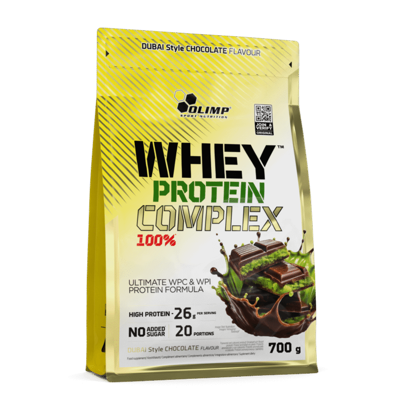 Olimp Whey Protein Complex 100% - aukštos biologinės vertės pieno išrūgų baltymai.