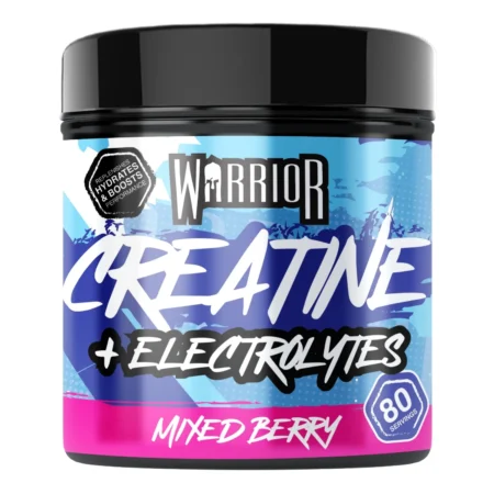 „Warrior Creatine Plus“ – tai itin aukštos kokybės kreatino monohidratas ir pažangūs elektrolitų milteliai