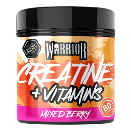 PAŽANGUS KREATINŲ IR MULTIVITAMINŲ MIŠINYS – „Warrior“ kreatino monohidrato milteliai sujungia 3