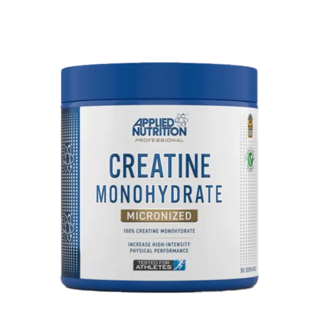 Applied Nutrition Creatine Monohydrate - 100% mikronizuoto kreatino monohidrato milteliai be priedų.
