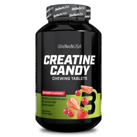 Ar norėtumėte lengvai įtraukti kreatino galią į savo kasdienybę? „Creatine Candy“ – tai 3 gramai kreatino keturiose kramtomose vaisinėse tabletėse