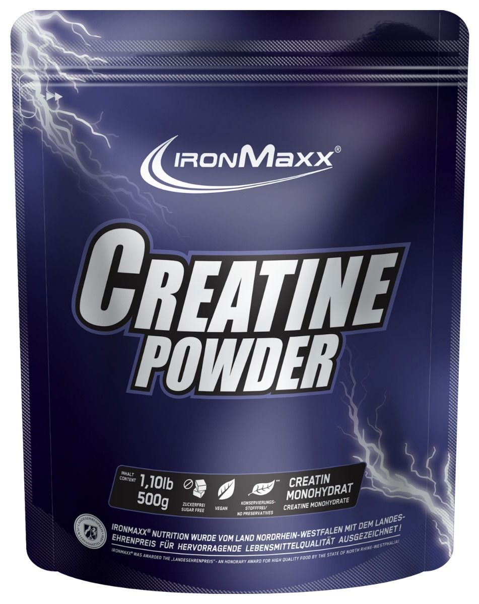 IronMaxx Creatine Powder - aukščiausios kokybės grynas kreatino monohidratas